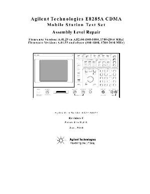 Service manual HP (Agilent) E8285A MOBILE STATION TEST SET ― Manual-Shop.ru