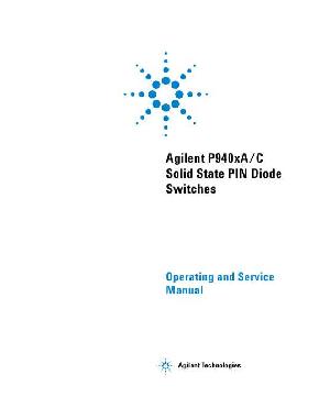 Service manual HP (Agilent) P940XA C SOLID STATE PIN DIODE SWITCH ― Manual-Shop.ru