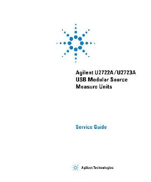 Service manual HP (Agilent) U2722A U2723A SOURCE MEASURE UNIT ― Manual-Shop.ru