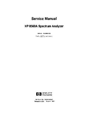 Сервисная инструкция HP 8560A Spectrum analyzer ― Manual-Shop.ru