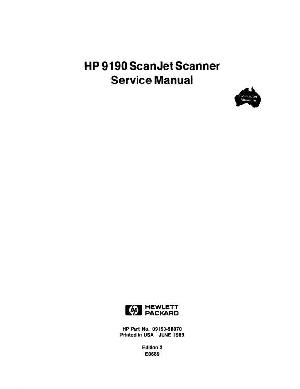 Сервисная инструкция HP 9190 SCANJET ― Manual-Shop.ru
