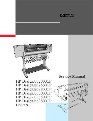 Сервисная инструкция HP DESIGNJET-2000CP, DESIGNJET 2500CP, DESIGNJET 2800CP ― Manual-Shop.ru