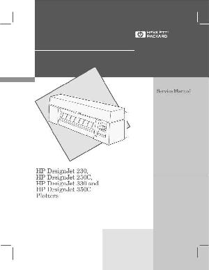 Сервисная инструкция HP DESIGNJET-230, DESIGNJET 250C ― Manual-Shop.ru