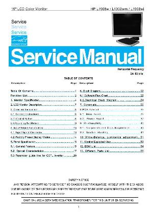 Service manual HP L1908W, L1908WM, L1908WI ― Manual-Shop.ru