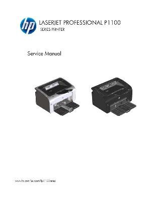 Сервисная инструкция HP LASERJET P1100 PROFESSIONAL ― Manual-Shop.ru