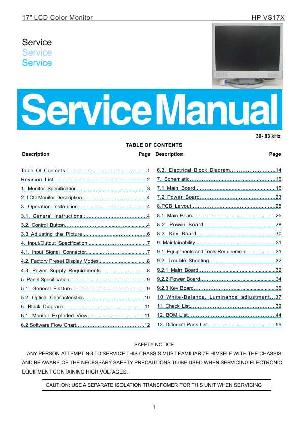 Сервисная инструкция HP VS17X ― Manual-Shop.ru