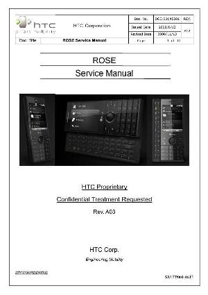 Сервисная инструкция HTC ROSE  ― Manual-Shop.ru