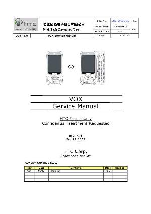Сервисная инструкция HTC VOX ― Manual-Shop.ru