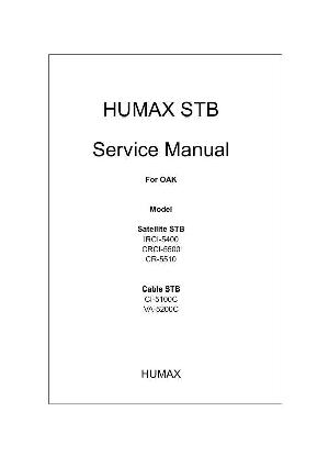 Сервисная инструкция Humax CI-5100C ― Manual-Shop.ru