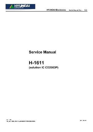 Сервисная инструкция Hyundai H-1611 ― Manual-Shop.ru