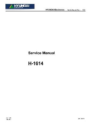 Сервисная инструкция Hyundai H-1614 ― Manual-Shop.ru