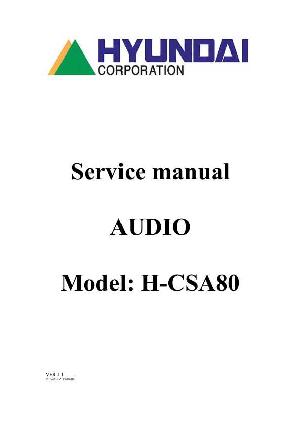 Сервисная инструкция Hyundai H-CSA80 ― Manual-Shop.ru