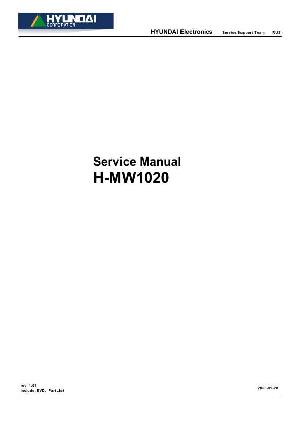 Сервисная инструкция HYUNDAI H-MW1020 ― Manual-Shop.ru