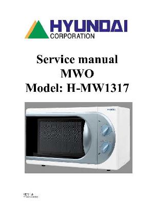Сервисная инструкция HYUNDAI H-MW1317 ― Manual-Shop.ru