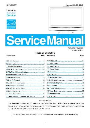 Service manual Hyundai HLCD-32XT ― Manual-Shop.ru