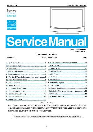 Service manual Hyundai HLCD-32ZT4 ― Manual-Shop.ru