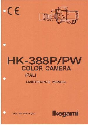 Сервисная инструкция Ikegami HK-388P PW ― Manual-Shop.ru