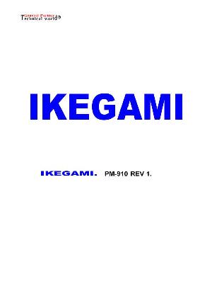 Сервисная инструкция Ikegami PM-910 ― Manual-Shop.ru