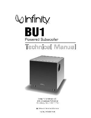 Сервисная инструкция Infinity BU1 ― Manual-Shop.ru