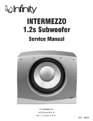 Сервисная инструкция Infinity INTERMEZZO-1.2S ― Manual-Shop.ru