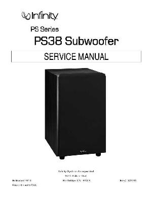 Сервисная инструкция Infinity PS38 ― Manual-Shop.ru