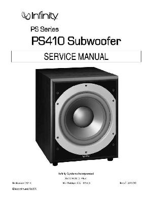 Service manual Infinity PS410 ― Manual-Shop.ru