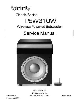 Сервисная инструкция Infinity PSW310W ― Manual-Shop.ru