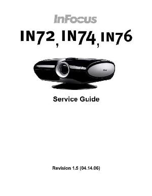 Сервисная инструкция INFOCUS IN-72, IN-74, IN-76 ― Manual-Shop.ru