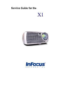 Сервисная инструкция Infocus X-1 ― Manual-Shop.ru