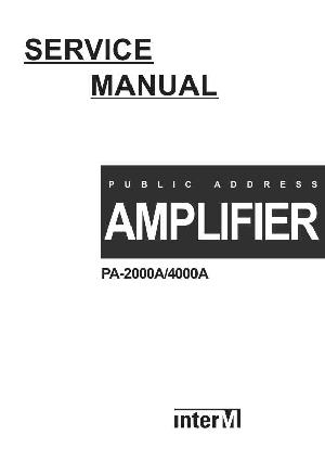Сервисная инструкция Interm PA-2000A, PA-4000A ― Manual-Shop.ru