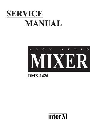 Сервисная инструкция Interm RMX-1426 ― Manual-Shop.ru