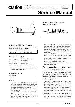 Service manual Clarion PI-2384M ― Manual-Shop.ru