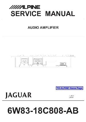 Сервисная инструкция JAGUAR Alpine 6W83-18C808-AB ― Manual-Shop.ru