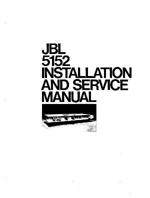 Сервисная инструкция JBL 5152  ― Manual-Shop.ru