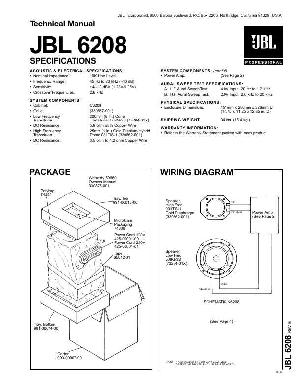 Сервисная инструкция JBL 6208 ― Manual-Shop.ru