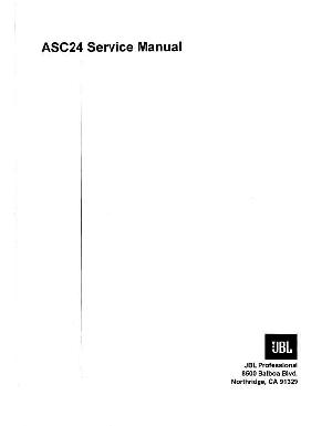 Сервисная инструкция JBL ASC-24  ― Manual-Shop.ru