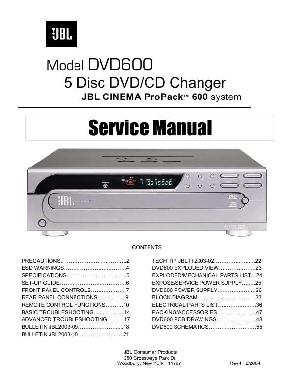 Сервисная инструкция JBL DVD-600  ― Manual-Shop.ru