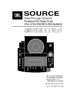 Сервисная инструкция JBL ESC-350, ESC-550  ― Manual-Shop.ru