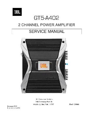 Сервисная инструкция JBL GT5-A402 ― Manual-Shop.ru
