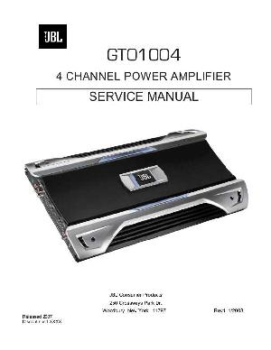 Сервисная инструкция JBL GTO-1004  ― Manual-Shop.ru