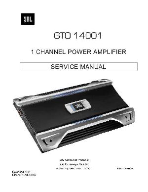 Сервисная инструкция JBL GTO-14001  ― Manual-Shop.ru