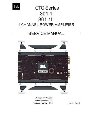 Сервисная инструкция JBL GTO-301.1, GTO-301.1II ― Manual-Shop.ru