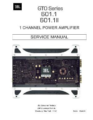 Сервисная инструкция JBL GTO-601.1, GTO-601.1II ― Manual-Shop.ru