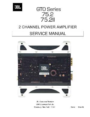 Сервисная инструкция JBL GTO-75.2, GTO-75.2II ― Manual-Shop.ru