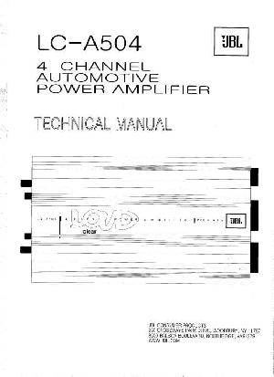 Сервисная инструкция JBL LC-A504 ― Manual-Shop.ru