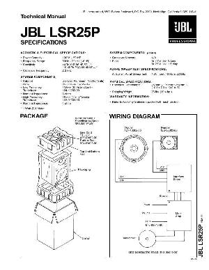Сервисная инструкция JBL LSR-25P ― Manual-Shop.ru