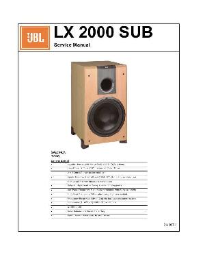 Service manual JBL LX-2000SUB  ― Manual-Shop.ru