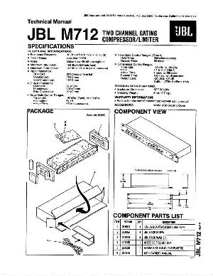 Сервисная инструкция JBL M-712  ― Manual-Shop.ru