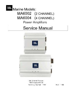 Сервисная инструкция JBL MA-6002, MA-6004 ― Manual-Shop.ru