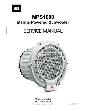 Сервисная инструкция JBL MPS1000 ― Manual-Shop.ru